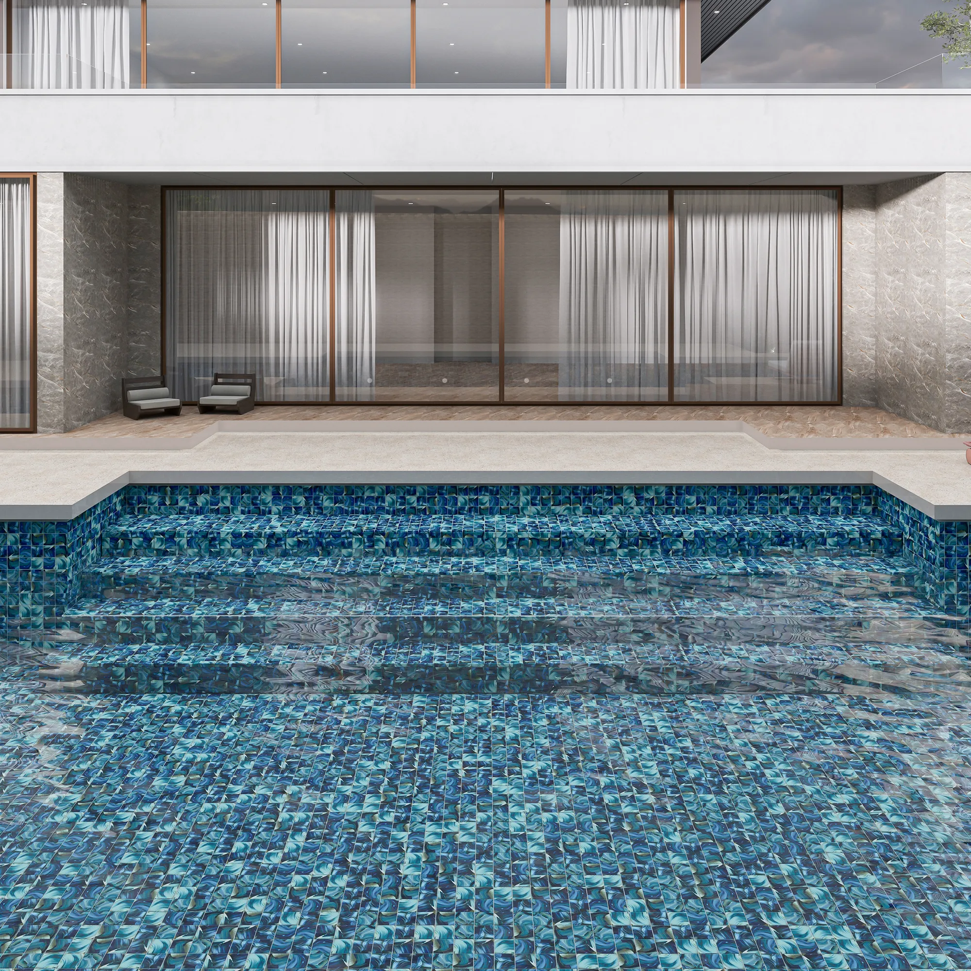Swimming pools and relaxation areas
